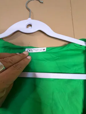 Zara Square Neck Sleeveless Bodysuit in Bright Green thumbnail 2