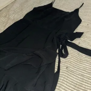 Black wrap dress thumbnail 2