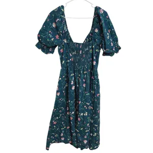 Hill House Ophelia Midnight Garden Floral Midi Dress Mushroom Fairy Milkmaid XL thumbnail 3