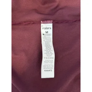 Halara Pleated Square Neck Top M Plum thumbnail 5