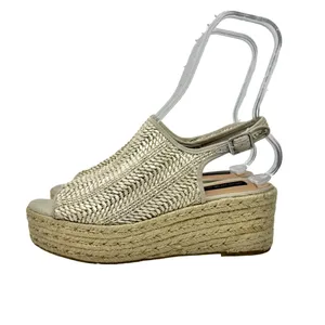 Steven By Steve Madden Courage Jute Espadrille Wedges Taupe Size 10 thumbnail 5