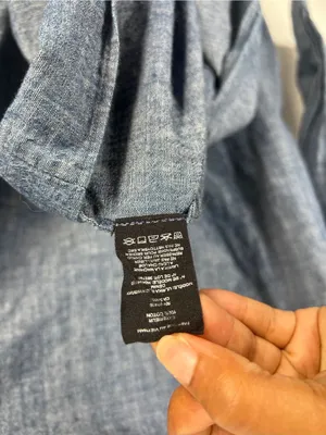 Theory Ulrika B Chambray Denim One Shoulder Dress Blue Size 10 thumbnail 8