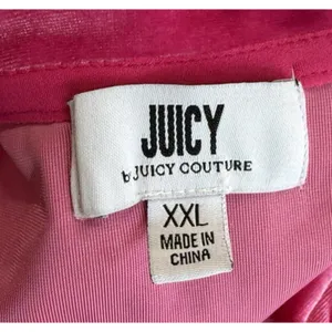 Juicy Couture Barbie Pink Velvet Bodycon Dress Women's XXL Long Sleeve Y2K thumbnail 8