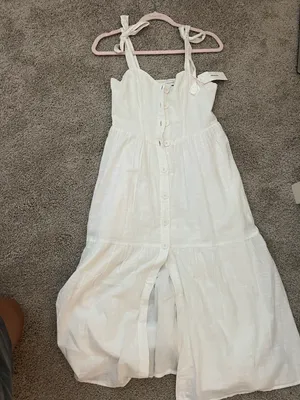 White Midi Dress thumbnail 1