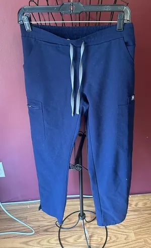 Figs Navy Drawstring Cargo Sweatpants thumbnail 1
