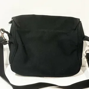 Playboy Vintage y2K Black Canvas‎ Blue Bunny Crossbody Messenger Bag thumbnail 5