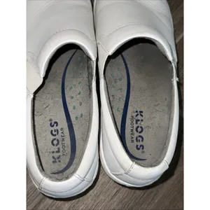 Klogs Womens Naples White Leather 9.5 Clog Nursing Shoes Closed Back Slip On thumbnail 7