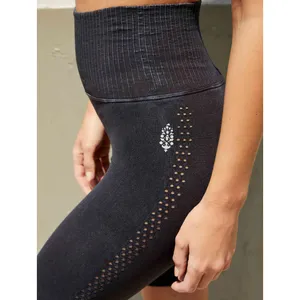 NEW Free People Movement‎ Good Karma Biker Shorts in Black thumbnail 3