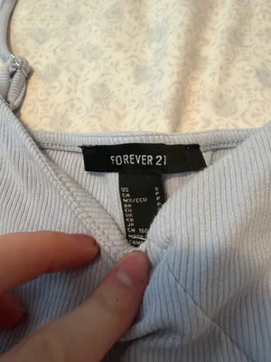 forever 21 blue tank top body suit thumbnail 4
