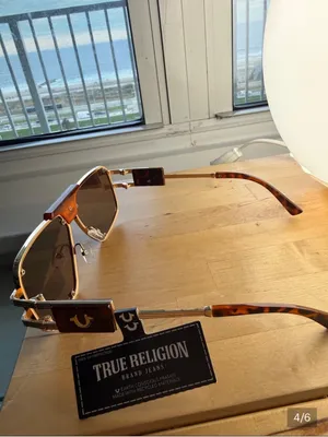 TRUE RELIGION tortoise shell acetate aviator Sunglasses - High Bridge UNISEX thumbnail 5