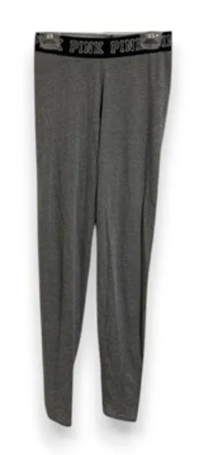 Pink Victoria's Secret Gray Black Elastic Waist‎ Leggings Lounge Pants XS thumbnail 1