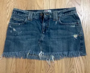 Abercrombie Distressed Denim Skirt thumbnail 1