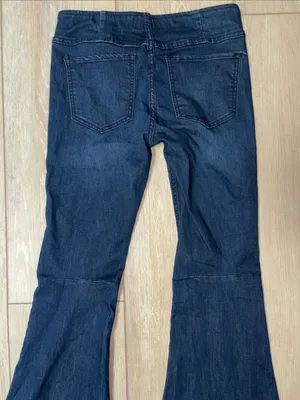 Free People Penny Pull On High Rise Flare Leg Jeans Dark Wash 27 thumbnail 10