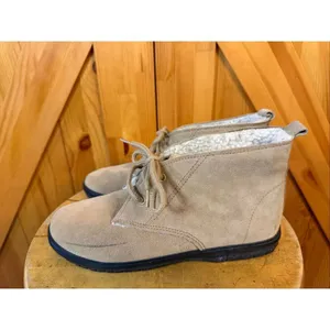 Appleseed’s Tan Suede Ankle Fall Booties Boots Shoes Size US 7.5N warm insole thumbnail 3