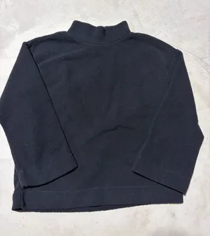 Loft Black Mock Neck Fleece Pullover small NWT thumbnail 1