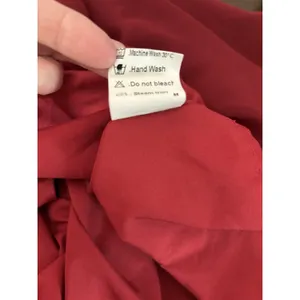 ANRABESS Maxi Dress‎ XL Maroon Sheer Lined Slit Dolman 3/4 Sleeve Elastic Waist thumbnail 14