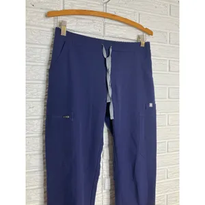 FIGS Technical Collection Scrub Pants Women XS Navy Blue Excellent Straight Leg‎ thumbnail 3