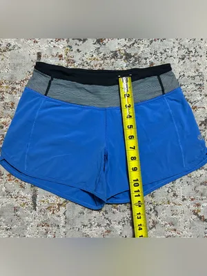 Lululemon Turbo Run shorts Porcelain Blue size 2 thumbnail 8