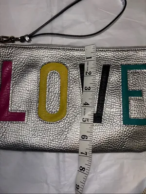 Juicy Couture “Love” Wristlet Silver With Multicolored Love Letters thumbnail 11