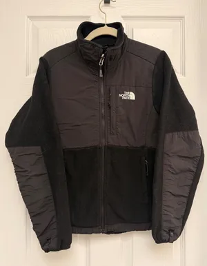 The North Face Denali Full Zip Fleece Jacket Womens Small Black Mixed Media thumbnail 1