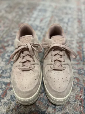 Women’s Suede Blush Nike Air Force 1 Sneakers thumbnail 3