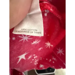 Victoria's Secret Y2k Red Star Print Cotton Flannel Pajama Set Womens M 2 Piece thumbnail 7