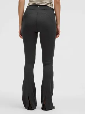 Lululemon Soft Sueded Split-Hem High-Rise Mini-Flare Pant Grey Size 6 thumbnail 2