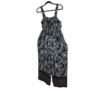 Larsyn & Lily Floral Navy Jumpsuit size X-Large thumbnail 2