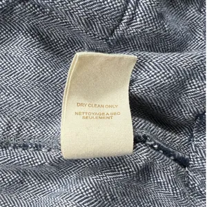 Free People Y2K Blue Herringbone Parka Jacket Size 6 Cotton Vintage Fall thumbnail 6