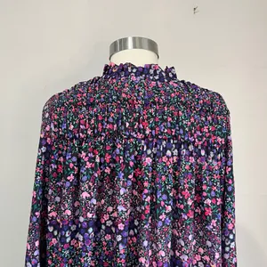 Y.A.S Yasmalone Oversized Floral Long Sleeve Maxi Dress‎ Boho 7/8 Sz Small thumbnail 8