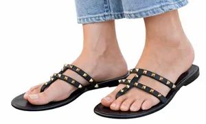 Nicole Miller black jelly studded sandals size 6 thumbnail 1