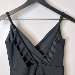 Lulu's So Good Sleeveless Cutout Black‎ Bodycon Dress Size S NWT thumbnail 6