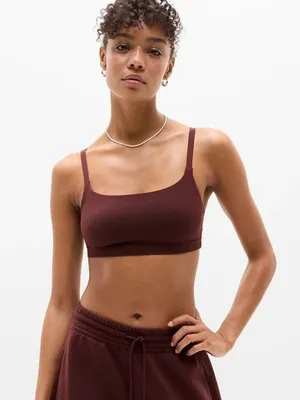 New Athleta M Vitaform Bodymove Scoop Bralette Medium Cup D-DD Garnet thumbnail 1