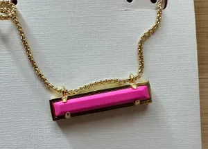 Kendra Scott gold Magenta Leanor Necklace thumbnail 2