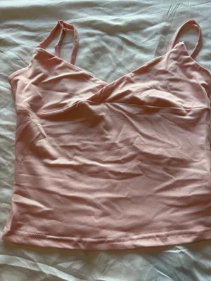 Amazon Light Pink V-Neck Cami Tank Top thumbnail 2