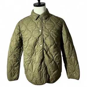 Dylan Los‎ Angeles Quilted Puffer Button Up Jacket Brown XS FLAW thumbnail 1