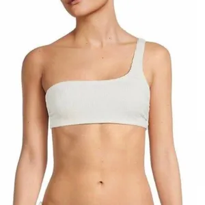 GOOD AMERICAN Women's Ivory Always Fits One Shoulder Bikini Top Size 2 (US M) thumbnail 2