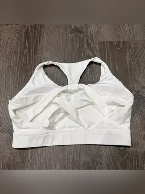 Halara White Strappy Sports Bra thumbnail 2