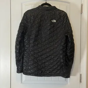 The North Face Med ThermoBall Quilted Jacket Black Floral Lining Full Zip Womens thumbnail 3