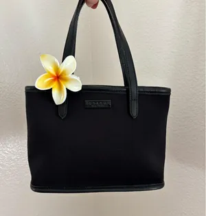 Vintage Coach Black Mini Tote thumbnail 1