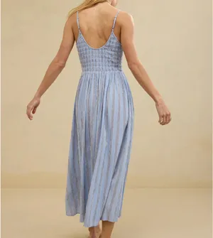 American Eagle Scoopneck Smocked Dip Waist Midi Dress thumbnail 2