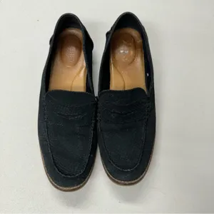 Sperry Black Suede Leather Penny Loafer Flats Womens 10 Classic Comfort Shoes thumbnail 3