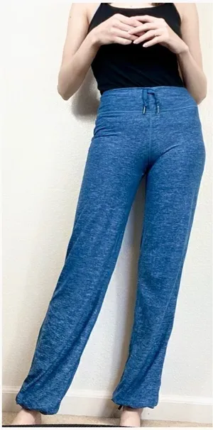 Lululemon Blue Heathered Yoga Pants thumbnail 1
