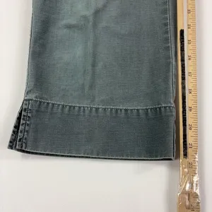 The North Face Pants Womens 33 Gray Cropped Wide Leg Cotton Twill Casual thumbnail 4