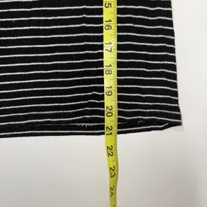 American Eagle Black Soft & Sexy Striped Rib Tee thumbnail 8