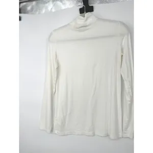 Telluride Clothing Company Lot of 2 Mock Neck Top Women S Brown White Neutral thumbnail 5