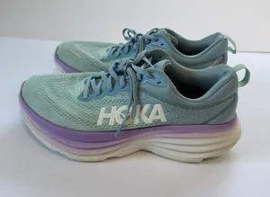 Hoka Women's Mint Green & Lavender Running Shoes thumbnail 1