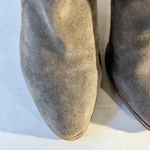 Karl Lagerfeld Provence Gray Suede Cowboy Ankle Boots thumbnail 2
