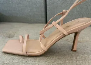 Elegant Pink/Nude Strappy Heels thumbnail 3