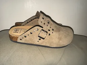 Haute Hippie women’s Flavia studded buckle clogs size 8.5 tan thumbnail 5